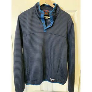 Gerry 1/4 Snap Lightweight Pullover Jacket Men’s Sz‎ L Gray Blue
